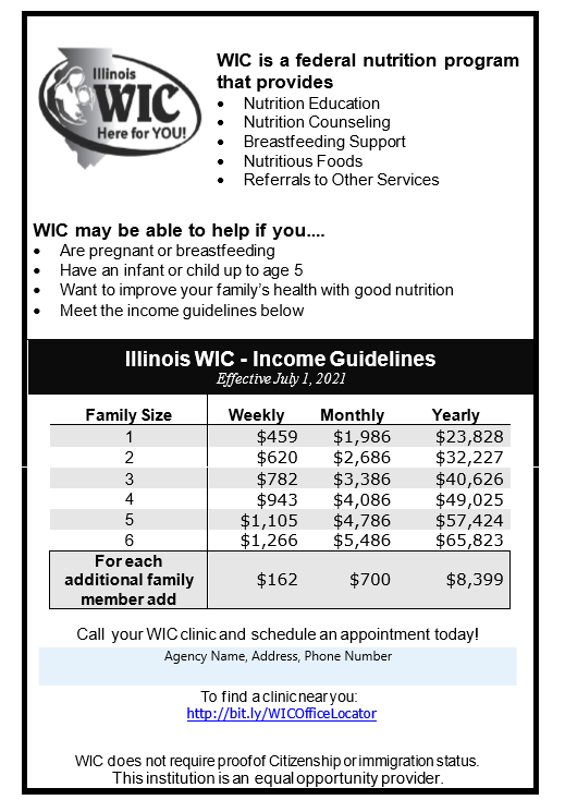 Women, Infants, and Children (WIC) McDonough County Health Department